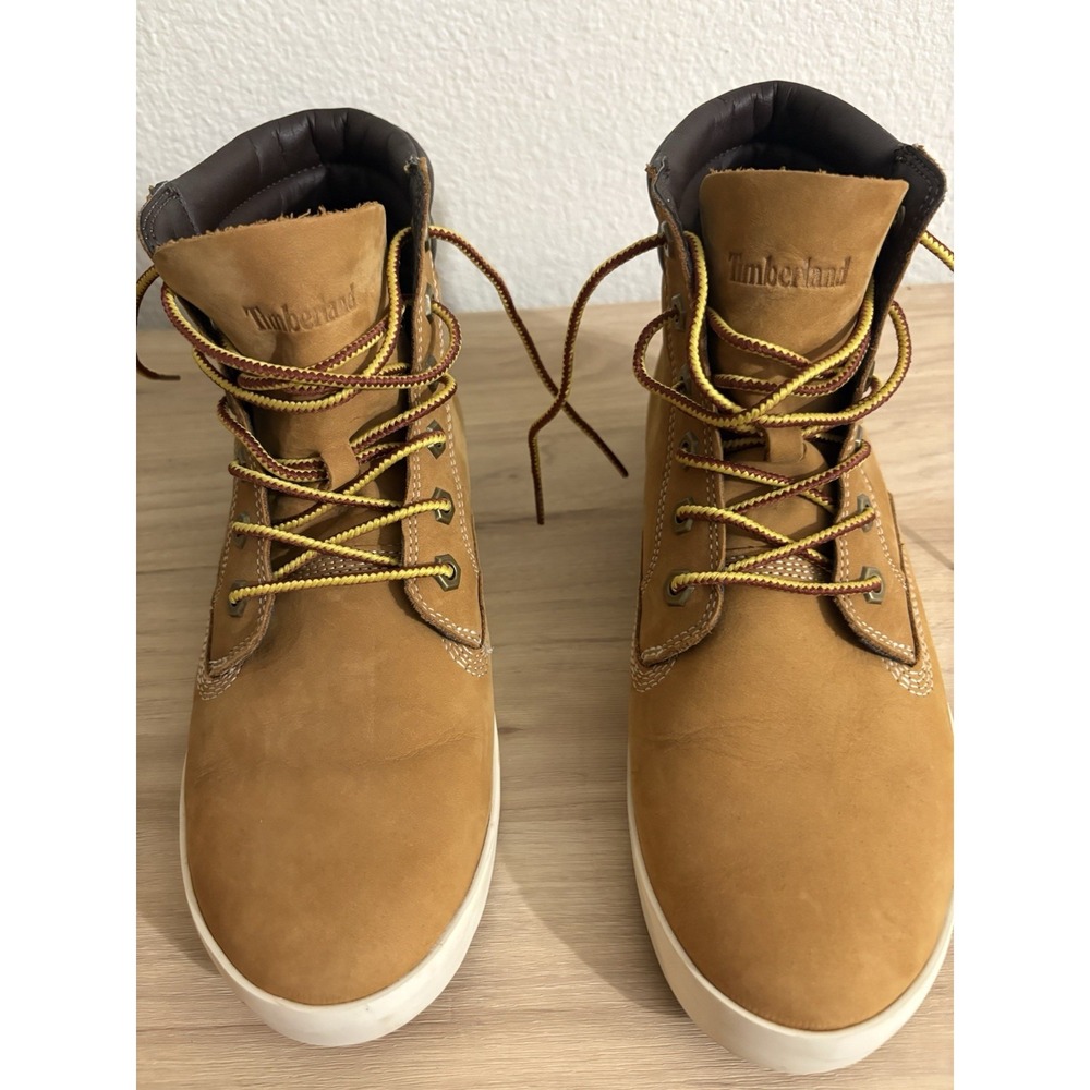 Timberland Brown Leather Ankle Boots Women's Lace Up‎ Ortholite Casual - Picture 11 of 12